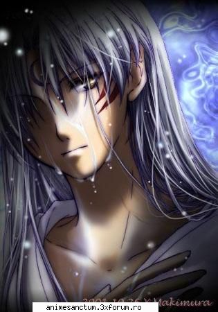 stiu...la inceput pare personaj negativ, dar dupa intalneste rin vedem latura lui faza cand inuyasha